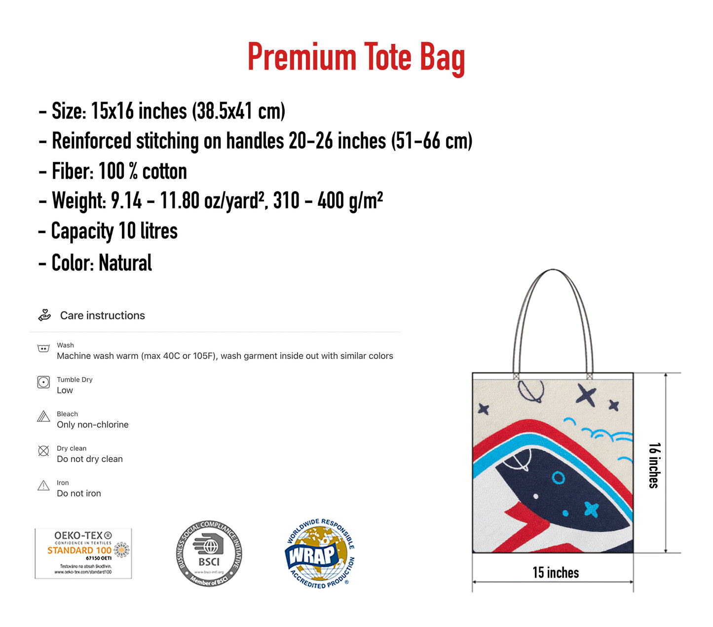 Gymnastics Tumbling Watercolor Art Tote Bag for Girls – Gymnast Sports Bag, Dance & Gym Practice Tote, Gift for Young Athletes