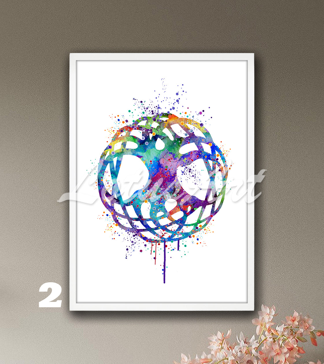 Celtic Tree of Life Watercolor Art Print – Spiritual Family Tree Wall Home Decor