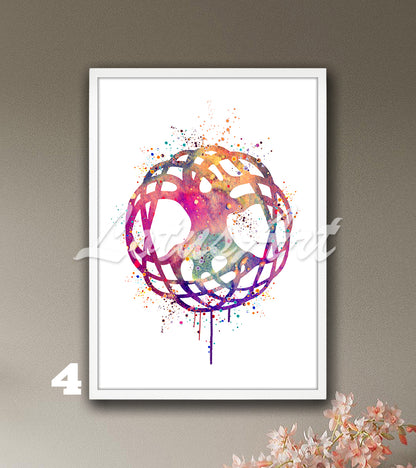 Celtic Tree of Life Watercolor Art Print – Spiritual Family Tree Wall Home Decor