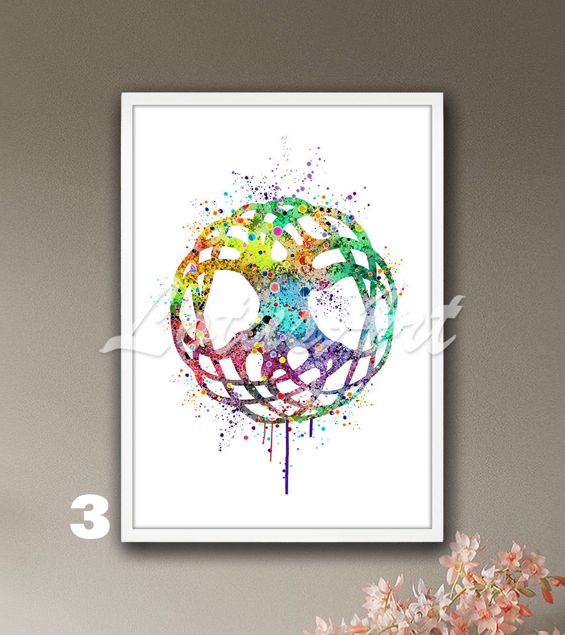 Celtic Tree of Life Watercolor Art Print – Spiritual Family Tree Wall Home Decor