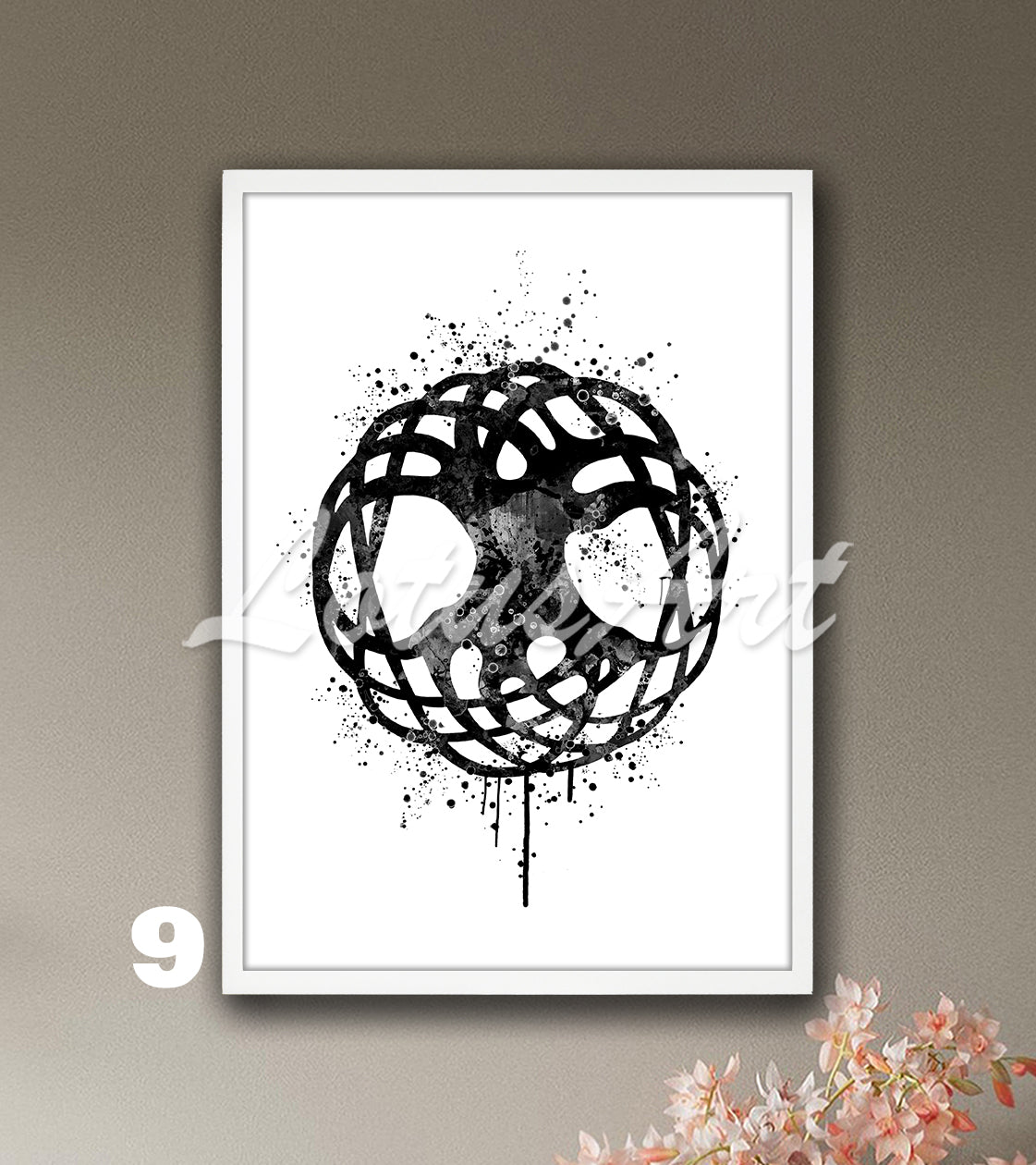 Celtic Tree of Life Watercolor Art Print – Spiritual Family Tree Wall Home Decor