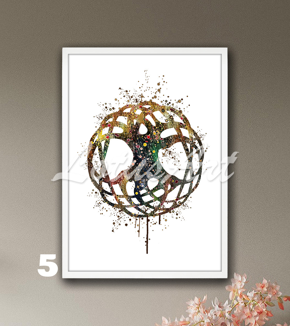 Celtic Tree of Life Watercolor Art Print – Spiritual Family Tree Wall Home Decor