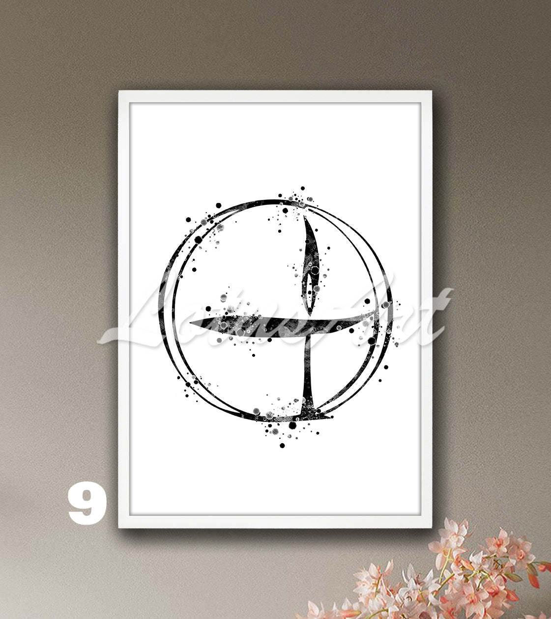 Flaming Chalice Watercolor Print – Unitarian Universalist Symbol Art – Religious Decor – UU Gifts
