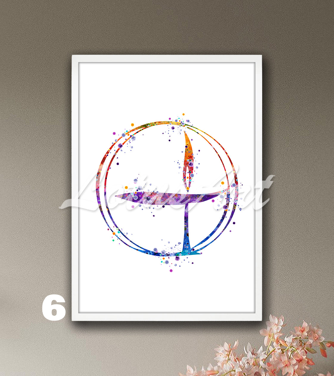 Flaming Chalice Watercolor Print – Unitarian Universalist Symbol Art – Religious Decor – UU Gifts