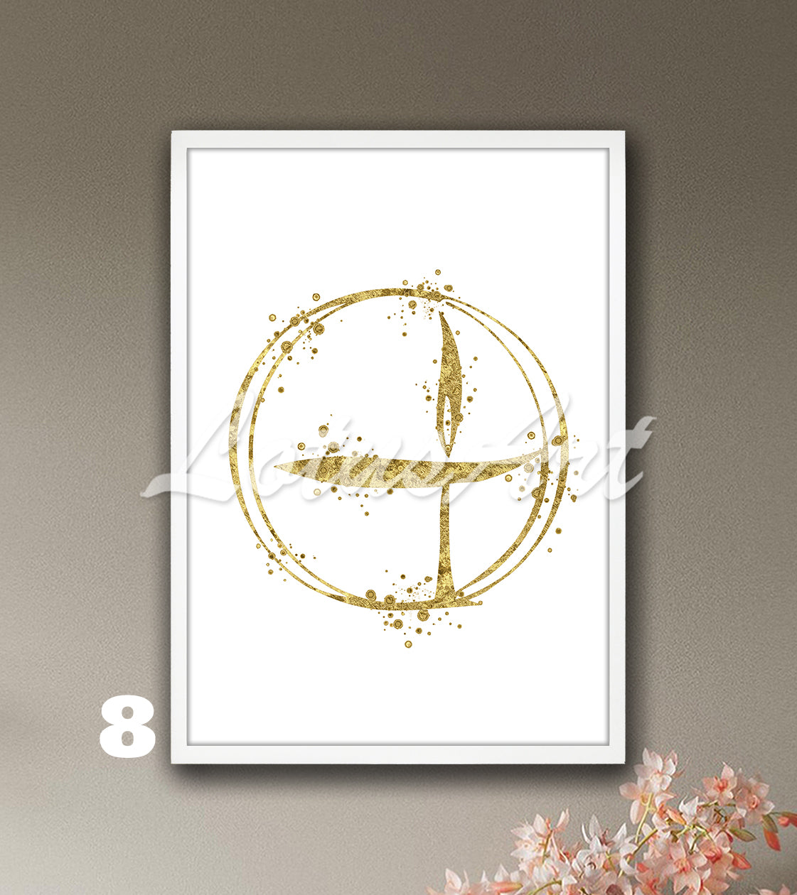 Flaming Chalice Watercolor Print – Unitarian Universalist Symbol Art – Religious Decor – UU Gifts