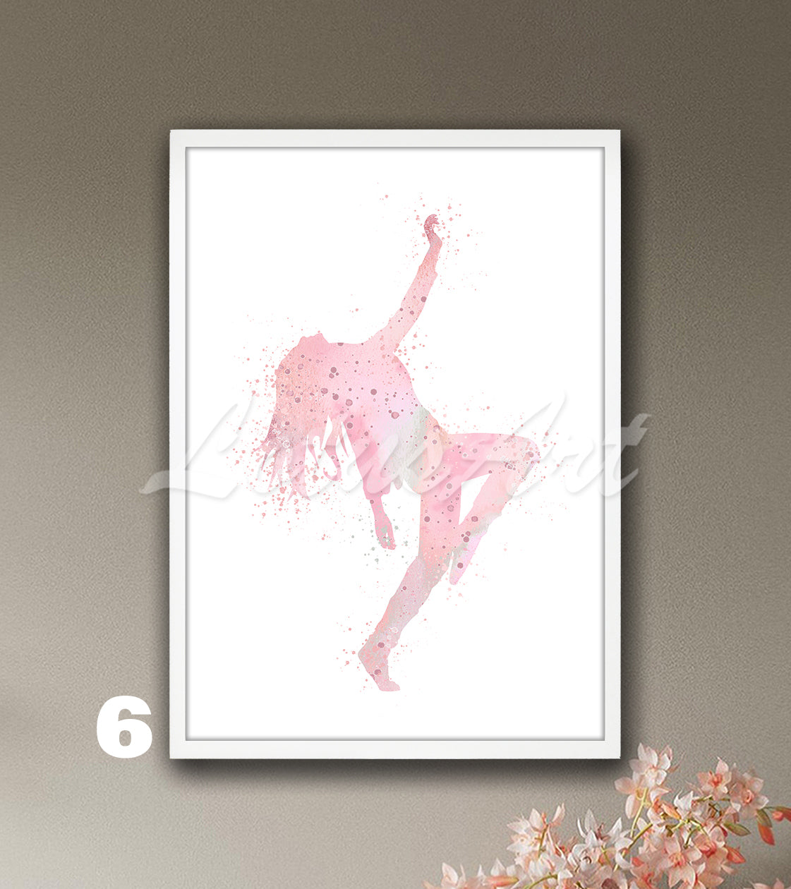 Girl Hip Hop Dancer Watercolor Print – Street Dance Wall Art – Girls Room Decor & Gifts