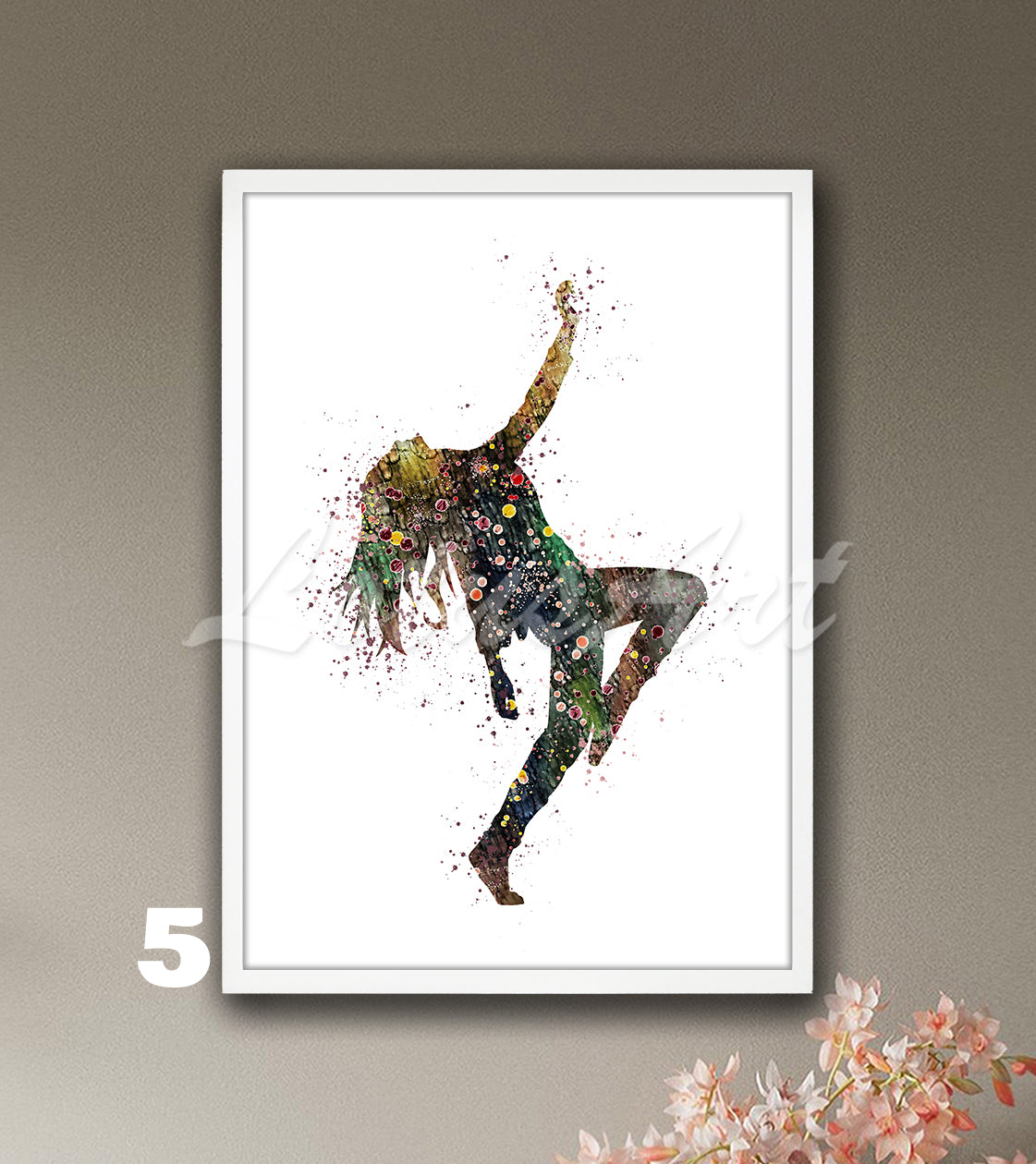 Girl Hip Hop Dancer Watercolor Print – Street Dance Wall Art – Girls Room Decor & Gifts