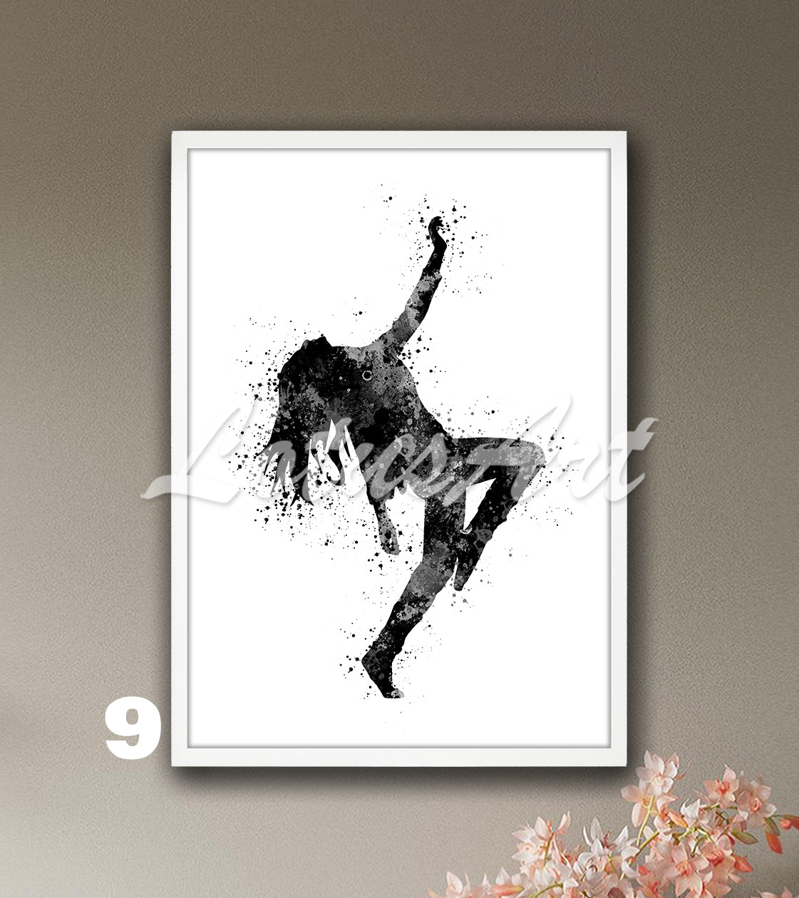 Girl Hip Hop Dancer Watercolor Print – Street Dance Wall Art – Girls Room Decor & Gifts