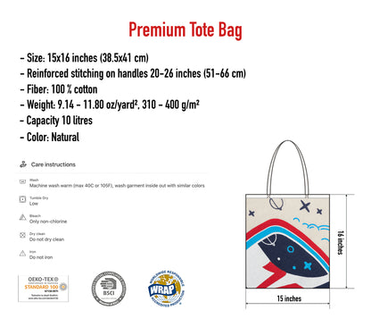 Poppies Flower Tote Bag with Love Quote – Floral Reusable Shopping Bag, Nature-Inspired Gift for Women